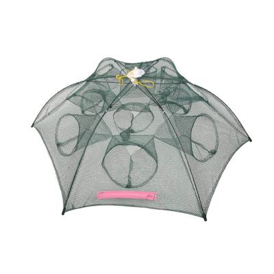 Bclla Zkenyao-net Fishing Portable Automatic Folding Umbrella Type Fishing Net, Shrimp Cage Crab Fish Trap Cast Net 6 8 10 12 16 20 Holes Tools, (Color : Type B 12 Holes)
