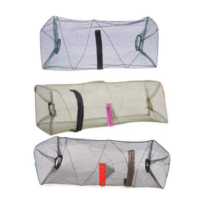 Bclla Zkenyao-net Fishing 4-20 Holes Automatic Fishing Net, Nylon Foldable Catch Fish Trap for Fishes Shrimp Minnows Crab Cast Mesh, (Color : Type C Random)
