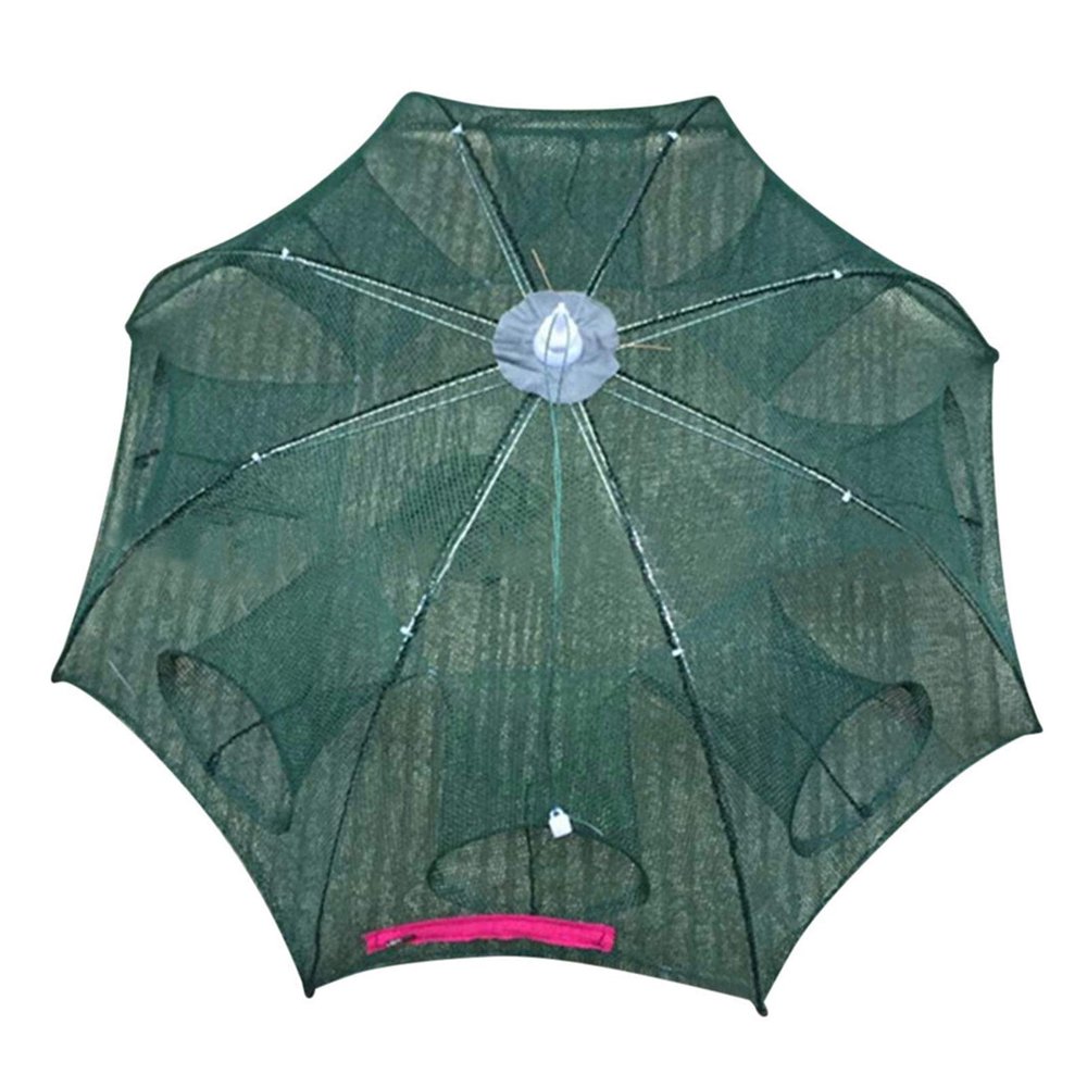 Bclla Zkenyao-net Fishing 4-20 Holes Automatic Fishing Net, Nylon Foldable Crab Fish Shrimp Trap Cast, Crayfish Shrimp Catcher Tank Trap Cages, (Color : 4holes72cm)