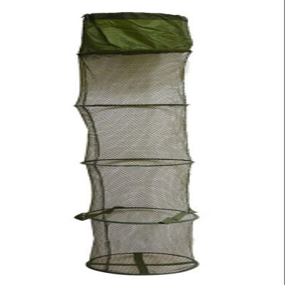 Bclla Zkenyao-net Fishing 4 Layers Collapsible Fishing Basket Dip Net, 1.2/1.5M Fishing Cage Fishing Accessories Tool, (Color : 1.5m)
