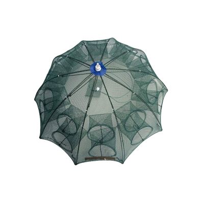 Bclla Zkenyao-net Fishing Folded Portable 4-20 Holes Automatic Fishing Net, Crayfish Catch Fish Trap Fishes Shrimp Crab Cast Mesh, (Color : 20 Enter)
