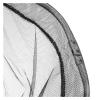 Bclla Zkenyao-net Fishing Stainless Steel Triangle Frame Head Foldable Soft Mesh Fishing Landing Net,Folding Fishing Brail Net, (Color : Black) view 3