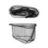 Bclla Zkenyao-net Fishing Stainless Steel Triangle Frame Head Foldable Soft Mesh Fishing Landing Net,Folding Fishing Brail Net, (Color : Black) view 4