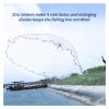 Bclla Zkenyao-net Fishing 2.4m/7.87ft Fishing Network Hand Throwing Nylon Nest Bottom Chain for Fishing Bait, (Color : Yellow) view 2
