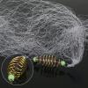 Bclla Zkenyao-net Fishing 4Pcs, Durable Copper Spring Shoal Fishing Netting, with Luminous Beads Mesh Net for Night Fishing, (Color : Size 8) view 4