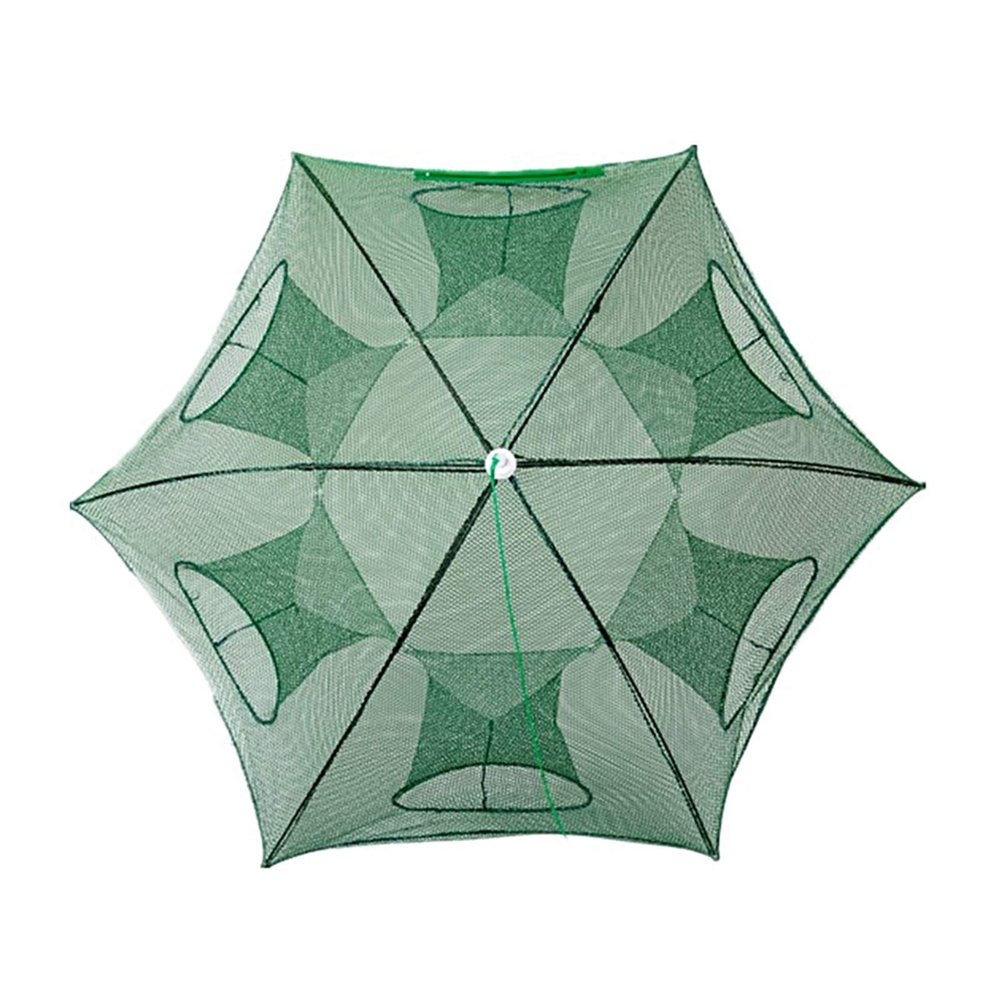 Bclla Zkenyao-net Fishing Fully Automatic Foldable Fishing Net, Release Crab Trap Outdoor Netting, Hole Fishing Trap Magnetic Net, (Color : Green)