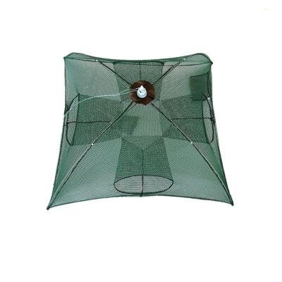 Bclla Zkenyao-net Fishing 4-20 Holes Automatic Fishing Net, Nylon Foldable Catch Fish Trap for Fishes Shrimp Minnows, Crab Cast Mesh, (Color : 4 Sides 4 Holes)