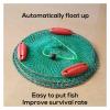Bclla Zkenyao-net Fishing Portable Foldable Fishing Network,Automatic Floating Fishing Net Cage, Crab Shrimp Minnow Bait Trap Cast Fish Net, (Color : Sky Blue) view 4