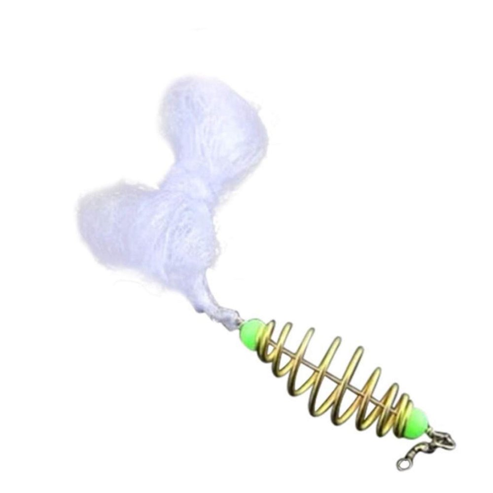 Zkenyao-net Fishing Copper Spring Shoal Fishing Net with Night Luminous Beads Ball, Solid Ring Fishing Connector, Freshwater Fishing Tool, (Color : Size2 4x4cm)