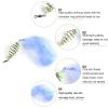 Zkenyao-net Fishing Copper Spring Shoal Fishing Net with Night Luminous Beads Ball, Solid Ring Fishing Connector, Freshwater Fishing Tool, (Color : Size2 4x4cm) view 4