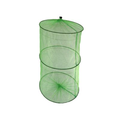 Bclla Zkenyao-net Fishing 2 Layers Portable Fishing Net, Fish Shrimp Mesh, Fishing Trap Network, Foldable Cage Cast Net Tackle 50 X 30cm, (Color : Green)
