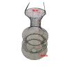Bclla Zkenyao-net Fishing 1 PCS, 3 Layers Fishing Net, Cage Folding Fish Tackle Collapsible Fish Crayfish Crab Trap Net, (Color : White) view 2