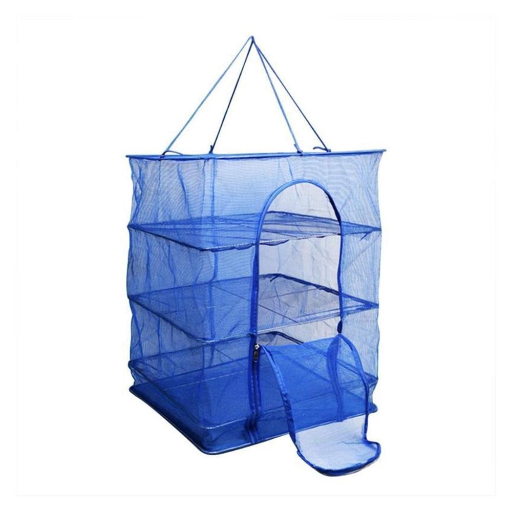Bclla Zkenyao-net Fishing Foldable 4 Layers Fish Net, Drying Rack Folding Mesh, Hanging Non-Toxic Dishes Hanger, (Color : 40x40x66)