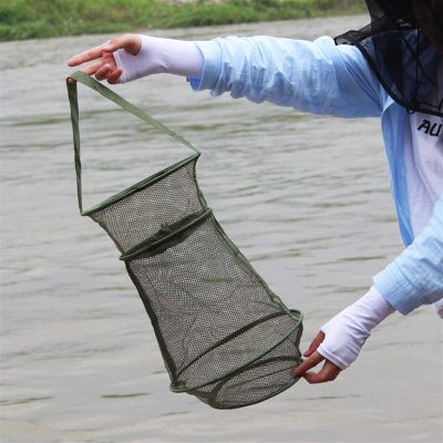 Bclla Zkenyao-net Fishing 3 Layers Fishing Net, PE Material Fish Care Net, Monofilament Small Mesh Fish Net, (Color : Burgundy)
