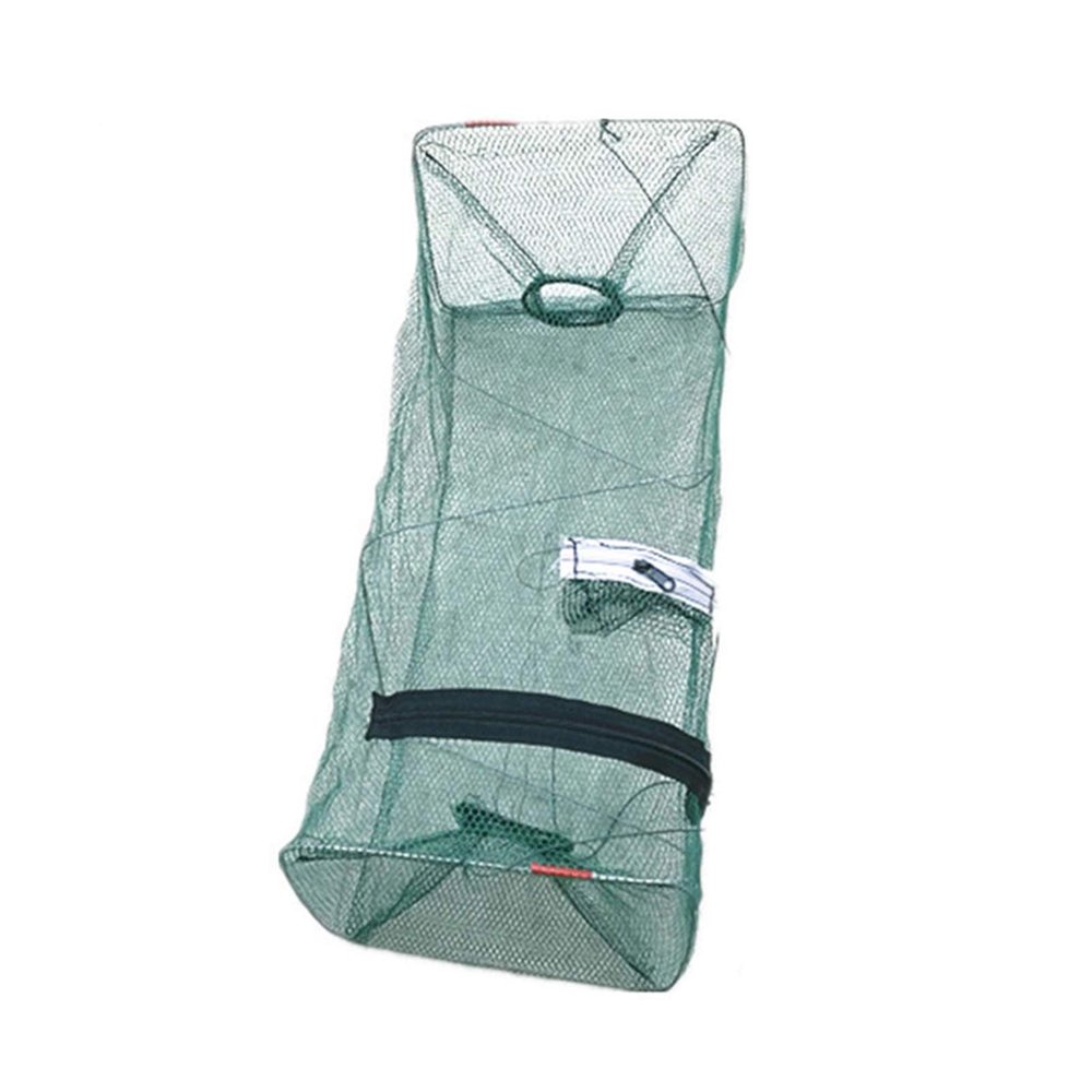 Bclla Zkenyao-net Fishing Crayfish Lobster Shrimp Prawn Hand Foldable Fishing Network, Mesh Fishing Net, (Color : 48cm)