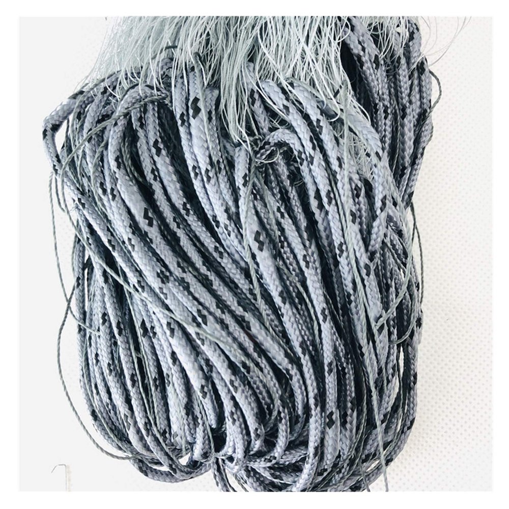 Bclla Zkenyao-net Fishing 3 Layers Nylon Mesh Fishing Net Trap, 1.8 * 30M Line 2mm Handmade Casting Net, Fishing Gill Net, (Color : 50mm)