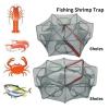 Bclla Zkenyao-net Fishing 6/8 Holes Automatic Fishing Net Cage, Foldable Fish Crab Shrimp Trap Folding Fishing Network, (Color : 6 Hole) view 2
