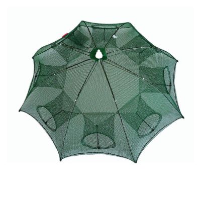 Bclla Zkenyao-net Fishing 4-20 Holes Automatic Fishing Net, Nylon Foldable Catch Fish Trap for Fishes Shrimp Minnows, Crab Cast Mesh, (Color : 8 Sides 8 Holes)