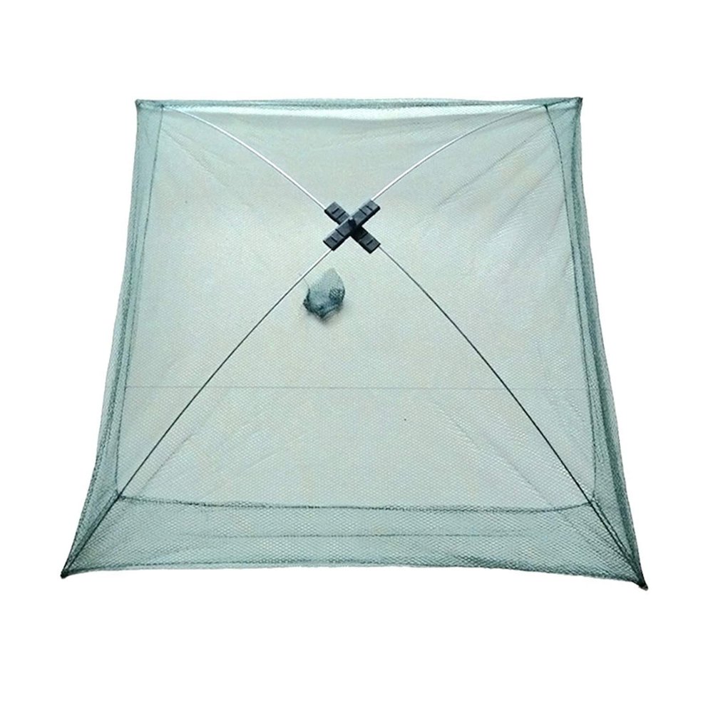 Bclla Zkenyao-net Fishing Foldable Folding Mesh Nylon Fishing Net, Baits Trap Cast Dip Crab Shrimp Nets, Automatic Trap Outdoor Fishnet, (Color : 60CM)
