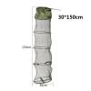 Bclla Zkenyao-net Fishing 5 Layers Collapsible Long Fishing Net, 140x30cm Cage Shrimp Minnow Fishing Bait Trap Dip Net Cages, Materials (Color : 1.5M) view 2