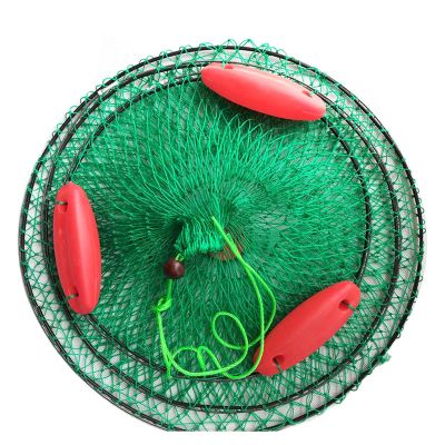 Bclla Zkenyao-net Fishing Folded Portable Trap Cage Boat Fishing Three Floating Ball Cast Mesh Fish Net, (Color : 35)