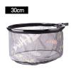 Bclla Zkenyao-net Fishing Fishing Folding Net, Titanium Alloy Brail Head Round Small Mesh, Fishing Hand Landing Net, (Color : 30cm) view 2