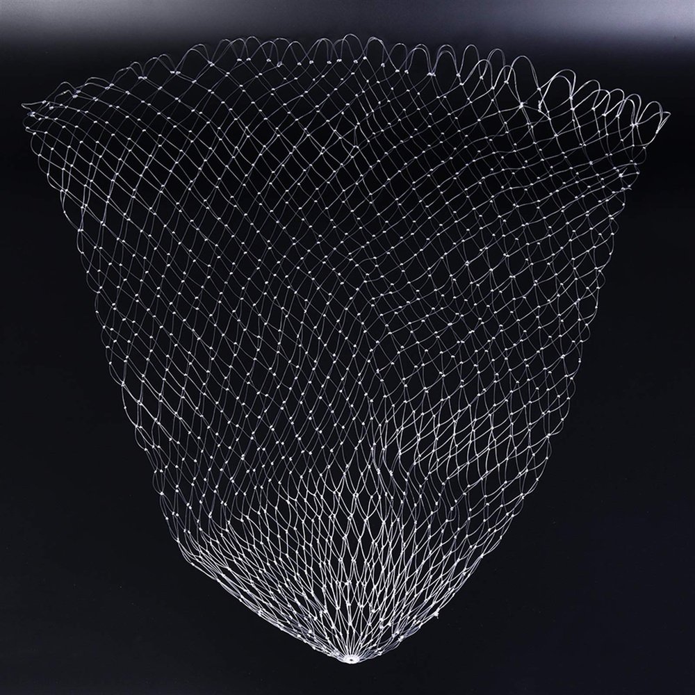 Bclla Zkenyao-net Fishing 1 Pc, Rhombus Mesh Collapsible Fishing Tools, 3 Sizes Nylon Fish Line Fishing Net, (Color : 50)