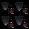 Bclla Zkenyao-net Fishing 40/50CM Nylon Net, Mesh Hole Collapsible Hole Fishing Tools,Small Hole Diameter Portable Fishing Net, (Color : 40cm) view 2