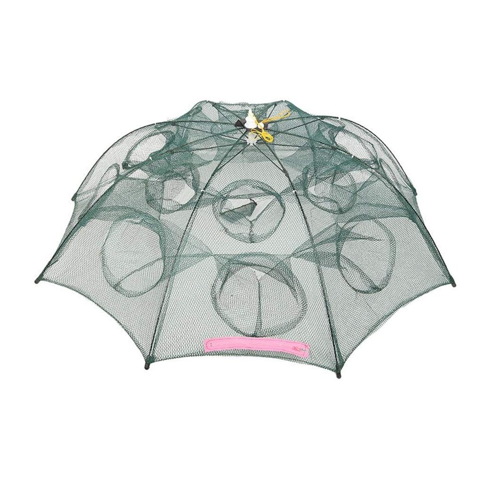 Bclla Zkenyao-net Fishing Automatic Fishing Shrimp Trap Fish Baits Cast Mesh,4/6/8/12/16 Holes Folding Portable Fishing Net, (Color : A05 16 Holes)