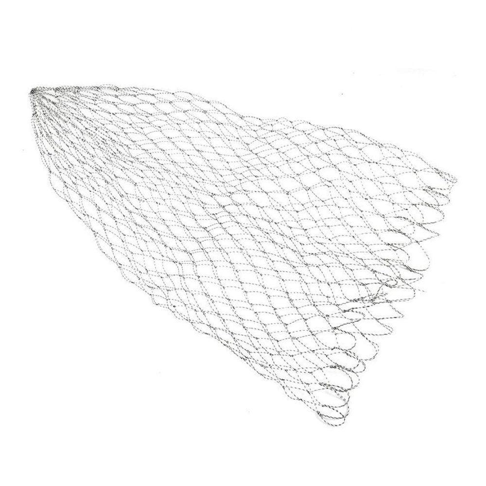 Bclla Zkenyao-net Fishing Double Line Braided Mesh Fishing Landing Net, 40/50/60 Cm Fishing Tools Mesh Hole for Bass Trout Catch Luring Accesorry, (Color : 50cm)