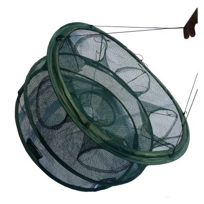 Bclla Zkenyao-net Fishing Portable Mesh Foldable Fishing Trap Baits Cast Net, Crab Fish Shrimp Minnow 6/7/8 Entrances, (Color : 6 Entrances with Box)