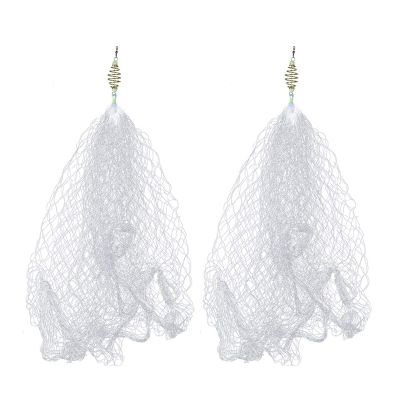 Bclla Zkenyao-net Fishing 2pcs, Carp Fishing Tackle Copper Spring Shoal Fishing Netting, with Luminous Beads Mesh Net for Night, (Color : 9)