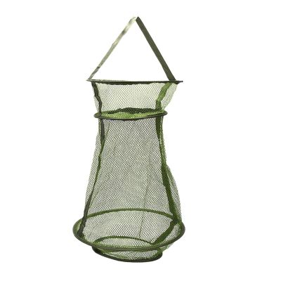 Bclla Zkenyao-net Fishing 1Pc Fishing Net, Fishing Care Creel Tackle Soft Rubber Landing Net, Cast Fishing Network for Fish Tackle Tools, (Color : Green)
