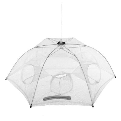 Bclla Zkenyao-net Fishing 4-20 Holes Automatic Fishing Net, Nylon Foldable Catch Fish Trap for Fishes Shrimp Minnows Crab Cast Mesh, (Color : Type A 6 Holes 03)
