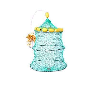 Bclla Zkenyao-net Fishing Portable Foldable Fishing Network,Automatic Floating Fishing Net Cage, Crab Shrimp Minnow Bait Trap Cast Fish Net, (Color : Dark Khaki)