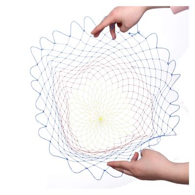 Bclla Zkenyao-net Fishing 35/40/45/50/60cm Nylon Fishing Nets, Collapsible Fishing Tools Rhombus Mesh, Hole Depth Folding Nylon Landing Dip Net, (Color : 60 CM)