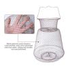 Bclla Zkenyao-net Fishing Cage Iron Wire Basket for Crabs Squid Shrimp,Foldable Metal Wire Fishing Net, (Color : 38cm) view 2