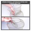 Bclla Zkenyao-net Fishing Cage Iron Wire Basket for Crabs Squid Shrimp,Foldable Metal Wire Fishing Net, (Color : 38cm) view 3