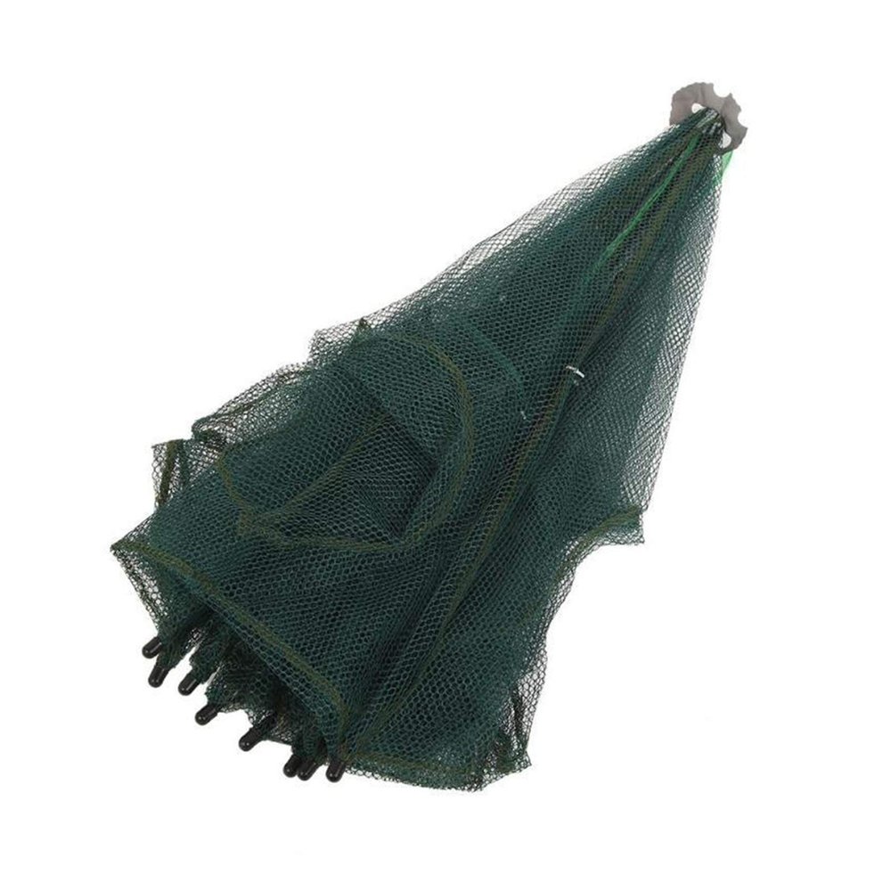 Bclla Zkenyao-net Fishing Shrimp Cage Nylon Foldable Fish Trap Cast Net,4-8 Holes Automatic Fishing Net, (Color : 6 Sides 6 Holes)