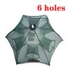 Bclla Zkenyao-net Fishing Shrimp Cage Nylon Foldable Fish Trap Cast Net,4-8 Holes Automatic Fishing Net, (Color : 6 Sides 6 Holes) view 2