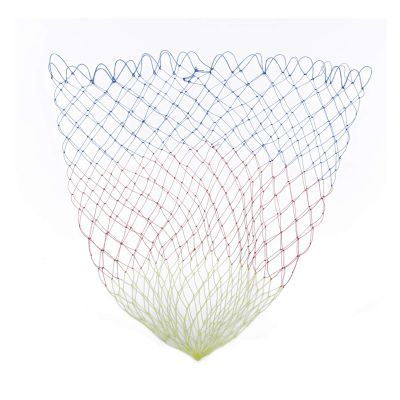 Bclla Zkenyao-net Fishing Collapsible Fishing Tools, Rhombus Mesh Hole Depth Folding Nylon Landing Dip Net 35/40/45/50/60 Cm, (Color : 50 CM)
