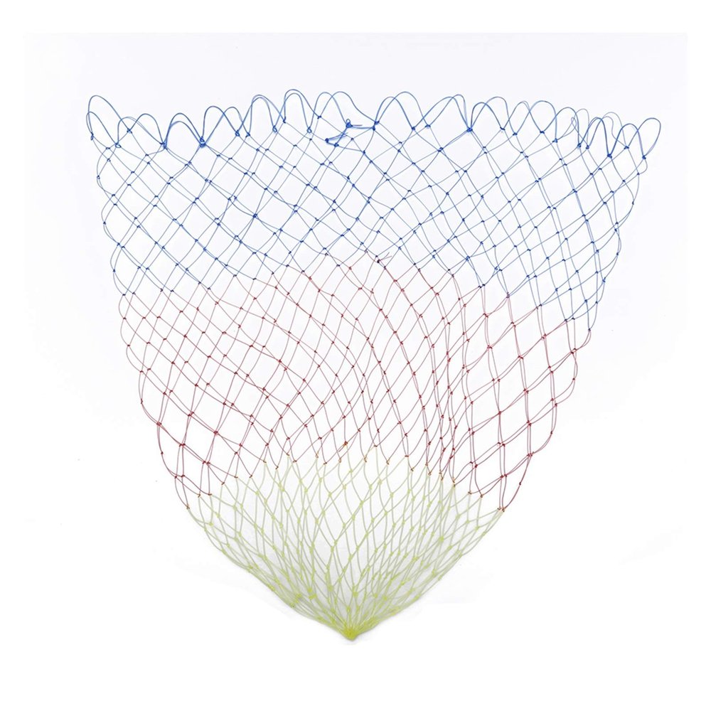 Bclla Zkenyao-net Fishing Collapsible Fishing Tools, Rhombus Mesh Hole Depth Folding Nylon Landing Dip Net 35/40/45/50/60 Cm, (Color : 50 CM)