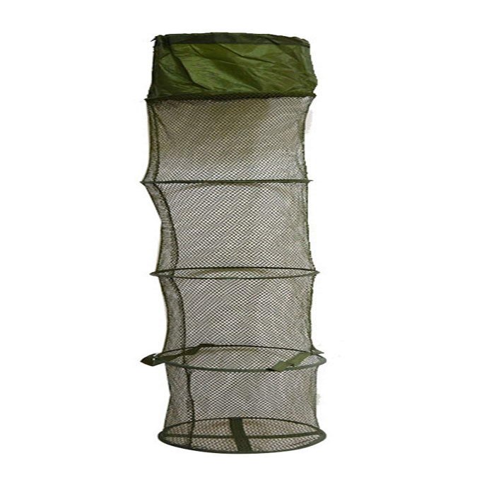 Bclla Zkenyao-net Fishing 1.2/1.5M 4 Layers Collapsible Fishing Basket Dip Net, Fishing Accessories Tool, (Color : 1.5m)