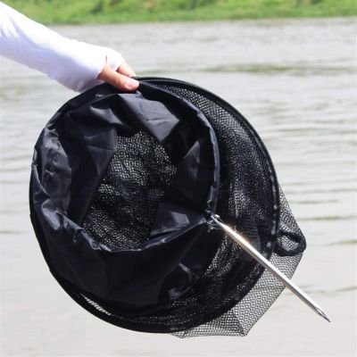 Bclla Zkenyao-net Fishing 1pc, Black Tackle 1.5m Creel Fishing Gear, 5 Layers Fishing Collapsible Foldable Protable, (Color : Black)