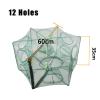 Bclla Zkenyao-net Fishing Shrimp Cage Nylon Foldable Crab Fish Trap Cast Net, Folding Fishing Network,2-16 Holes Automatic Fishing Net, (Color : 12h) view 2