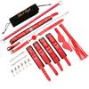 EXREIZST Expandable Spreader Bar with Bag and Premium Soft Pad Leather Straps System Set Adjustable Home Yoga Bar Set, Red view 1