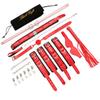 EXREIZST Adjustable Pilates Spreader Bar with Premium Soft Pad Leather Straps System Set Expandable Sports Aid Training Fitness Kit, Rose Gold and Red view 1