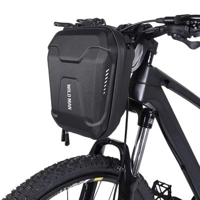 WILD MAN Quick Release 3L Hard Shell Rainproof Scooter Storage Bag for Kick Scooters Folding Bike Kick Board Handlebar Bag MTB (E8)