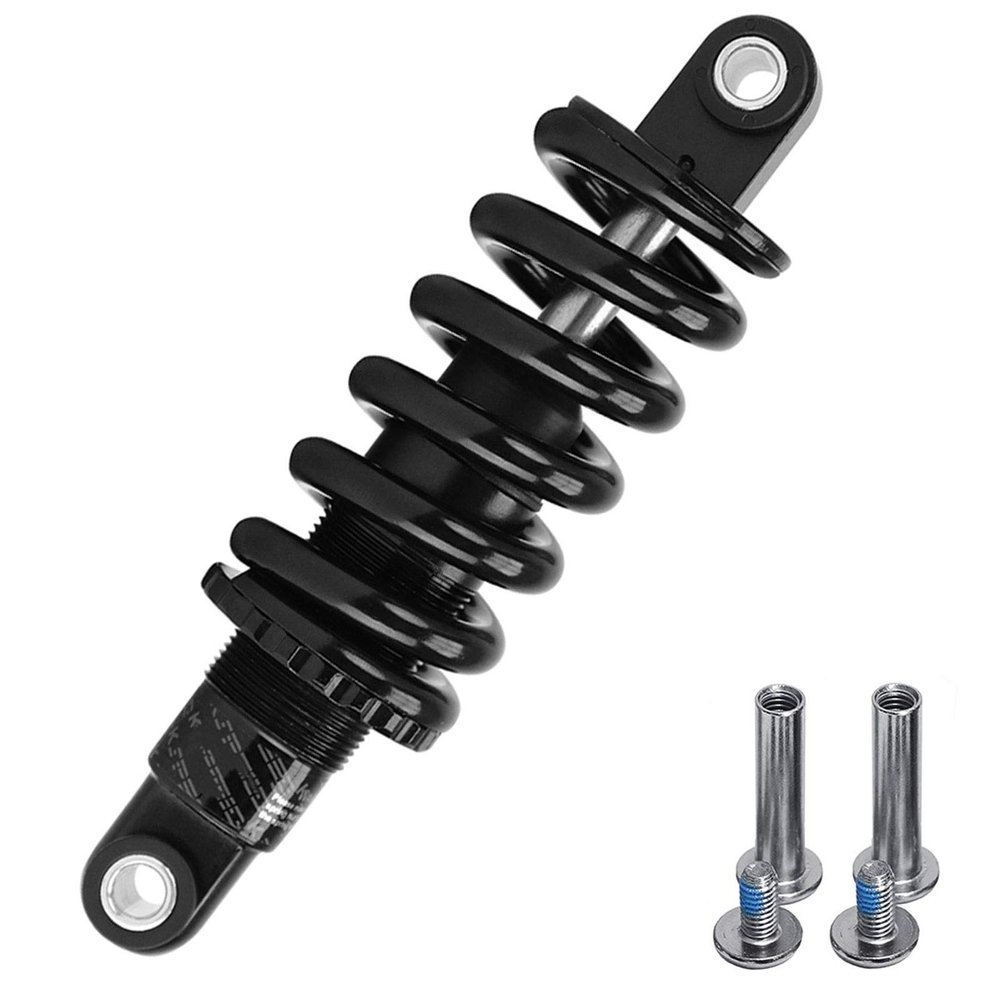 LvTu Downhill Mountain Bike Rear Shock Absorber 125mm(5") 150mm(6") 165mm(6.5") 190mm(7.5") Wheel Chair Steel Coil Spring Shock (Color : 165mm(6.5"), Size : 1500Lb)