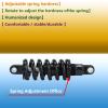 LvTu Mountain Bike XC Rear Shock Absorber 125mm (5") 150mm (6") 165mm (6.5") 190mm (7.5") Coil Spring Suspension with Extra 50mm Bushing (Color : 190mm, Size : 1500Lb) view 4